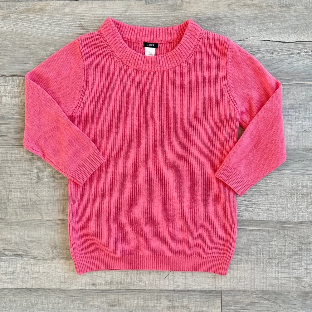 J. Crew Ribbed 100% Merino Wool Crew Neck Sweater (size S)